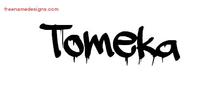 Graffiti Name Tattoo Designs Tomeka Free Lettering