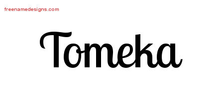 Handwritten Name Tattoo Designs Tomeka Free Download