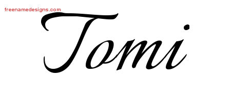 Calligraphic Name Tattoo Designs Tomi Download Free