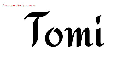 Calligraphic Stylish Name Tattoo Designs Tomi Download Free