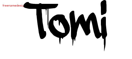 Graffiti Name Tattoo Designs Tomi Free Lettering