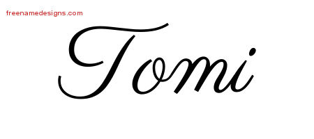 Classic Name Tattoo Designs Tomi Graphic Download