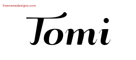 Art Deco Name Tattoo Designs Tomi Printable