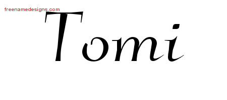 Elegant Name Tattoo Designs Tomi Free Graphic