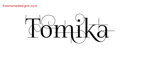 Decorated Name Tattoo Designs Tomika Free