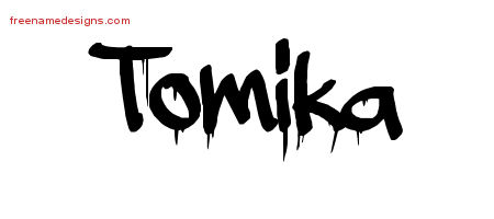 Graffiti Name Tattoo Designs Tomika Free Lettering