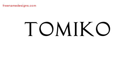 Regal Victorian Name Tattoo Designs Tomiko Graphic Download