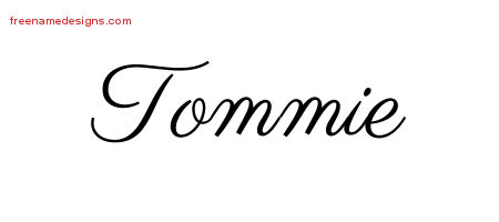 Classic Name Tattoo Designs Tommie Graphic Download