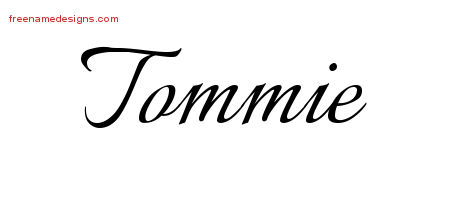 Calligraphic Name Tattoo Designs Tommie Download Free