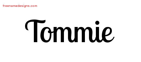 Handwritten Name Tattoo Designs Tommie Free Download