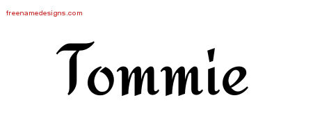 Calligraphic Stylish Name Tattoo Designs Tommie Free Graphic