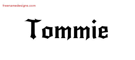 Gothic Name Tattoo Designs Tommie Free Graphic