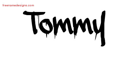 Graffiti Name Tattoo Designs Tommy Free Lettering