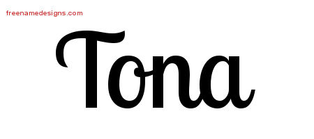 Handwritten Name Tattoo Designs Tona Free Download