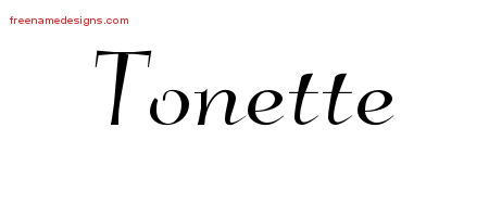 Elegant Name Tattoo Designs Tonette Free Graphic