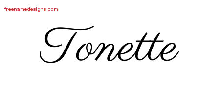 Classic Name Tattoo Designs Tonette Graphic Download