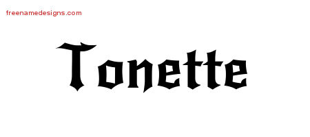 Gothic Name Tattoo Designs Tonette Free Graphic