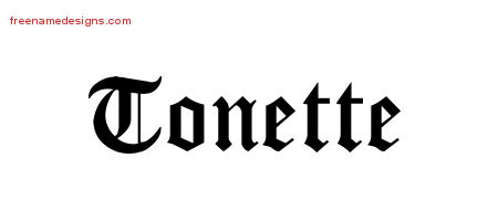 Blackletter Name Tattoo Designs Tonette Graphic Download