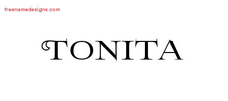 Flourishes Name Tattoo Designs Tonita Printable