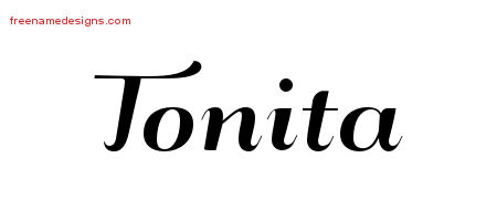 Art Deco Name Tattoo Designs Tonita Printable