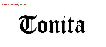 Blackletter Name Tattoo Designs Tonita Graphic Download