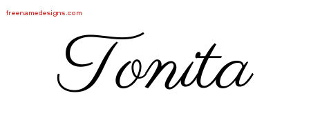 Classic Name Tattoo Designs Tonita Graphic Download