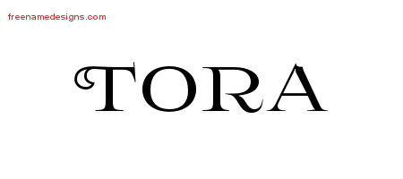 Flourishes Name Tattoo Designs Tora Printable