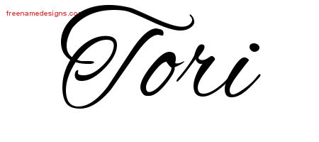 Cursive Name Tattoo Designs Tori Download Free