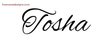 Cursive Name Tattoo Designs Tosha Download Free