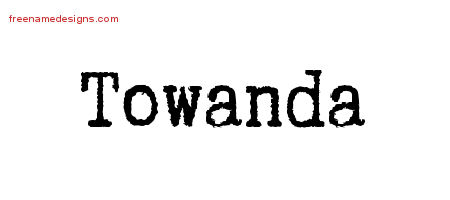 Typewriter Name Tattoo Designs Towanda Free Download