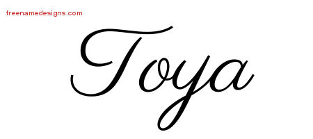Classic Name Tattoo Designs Toya Graphic Download