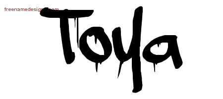 Graffiti Name Tattoo Designs Toya Free Lettering