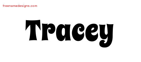 Groovy Name Tattoo Designs Tracey Free Lettering