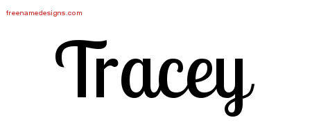Handwritten Name Tattoo Designs Tracey Free Printout