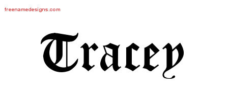 Blackletter Name Tattoo Designs Tracey Printable