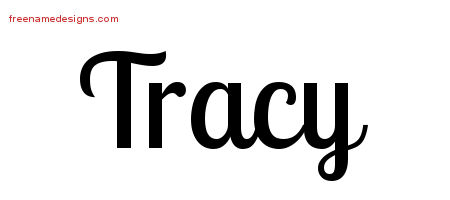 Handwritten Name Tattoo Designs Tracy Free Printout