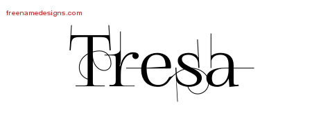 Decorated Name Tattoo Designs Tresa Free
