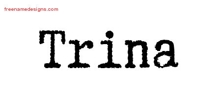 Typewriter Name Tattoo Designs Trina Free Download