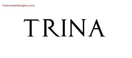 Regal Victorian Name Tattoo Designs Trina Graphic Download