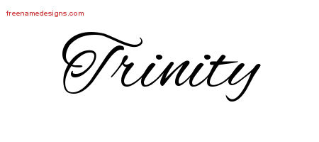 Cursive Name Tattoo Designs Trinity Download Free