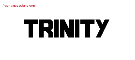 Titling Name Tattoo Designs Trinity Free Printout
