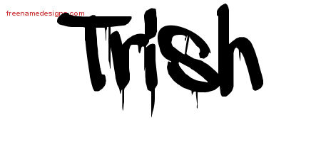 Graffiti Name Tattoo Designs Trish Free Lettering