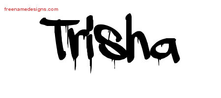 Graffiti Name Tattoo Designs Trisha Free Lettering
