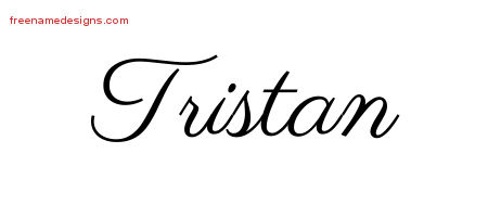 Classic Name Tattoo Designs Tristan Graphic Download