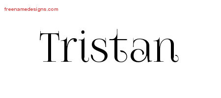 Vintage Name Tattoo Designs Tristan Free Download