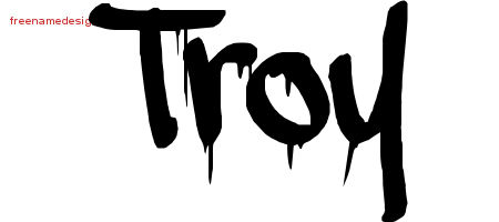 Graffiti Name Tattoo Designs Troy Free