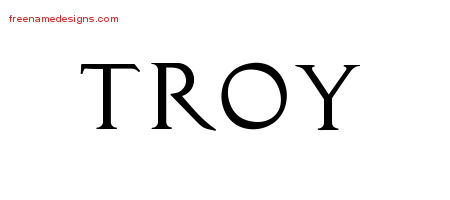 Regal Victorian Name Tattoo Designs Troy Printable