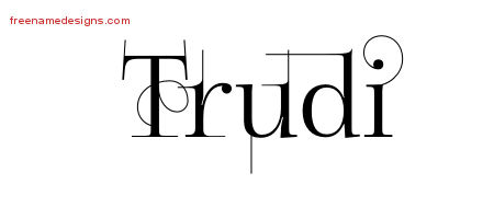 Decorated Name Tattoo Designs Trudi Free