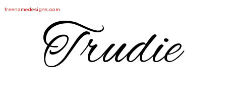 Cursive Name Tattoo Designs Trudie Download Free