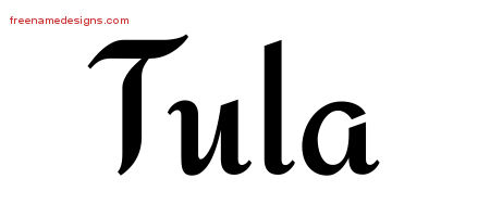 Calligraphic Stylish Name Tattoo Designs Tula Download Free